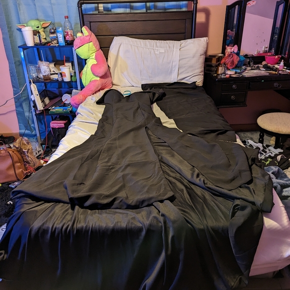 Black Mermaid Prom Dress - Picture 2 of 3